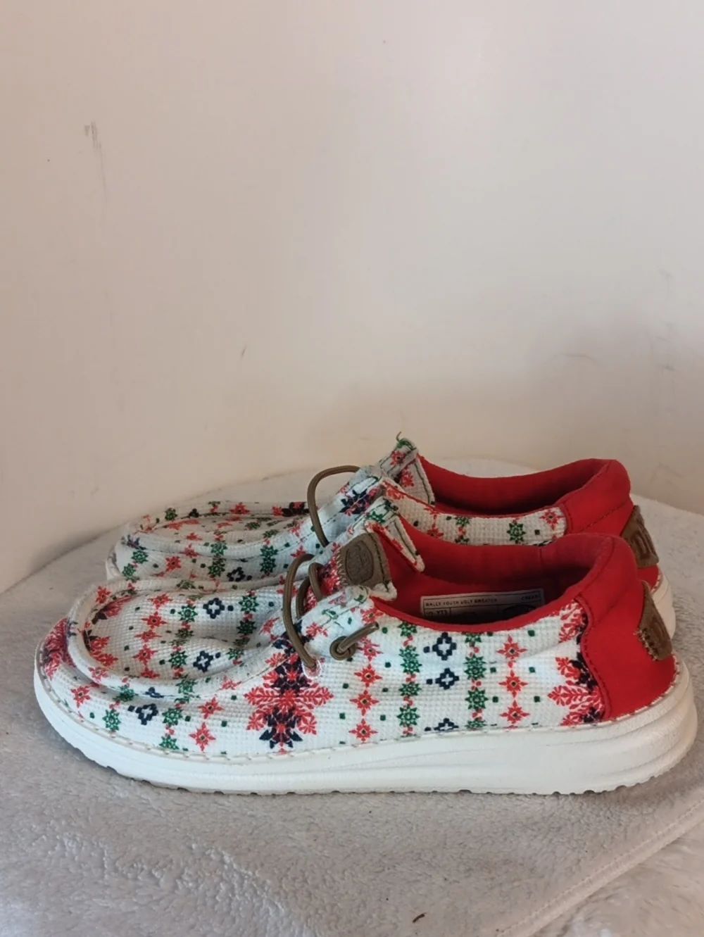 Hey Dude Wendy Ugly Sweater Christmas Unisex Slip-On Sneakers